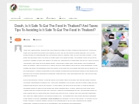 Xạ Trị Việt Nam  Death, Is It Safe To Eat The Food In Thailand? And Ta