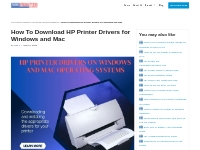How To Download HP Printer Drivers for Windows and Mac |