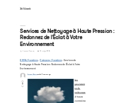 Services de Nettoyage à Haute Pression : Redonnez de l Éclat à Votre E