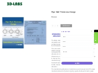 Pipe Wall Thickness Design: 3D LABS