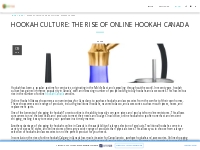 Hookah Culture: The Rise of Online Hookah Canada - myhookah
