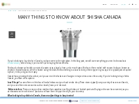 Many things to know about shisha Canada - myhookah