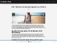 Top Trend UK Wholesalers Clothes - Arabella Theo