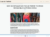 Why Do Retailers in the UK Prefer to Stock Wholesale Clothing China - 
