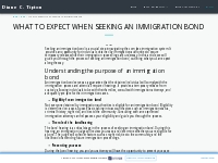 What To Expect When Seeking An Immigration Bond - Diane C. Tipton
