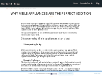 Why Miele Appliances Are the Perfect Addition - Herbert E. King
