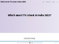 Which smart TV is best in India 2022?