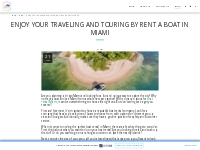 Enjoy your traveling and touring by rent a boat in Miami - Miami VIP b