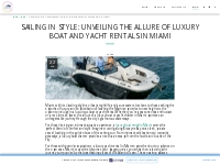 Sailing in Style: Unveiling the Allure of Luxury Boat and Yacht Rental