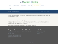 Water Conservation | A 1 Sprinklers And Lighting