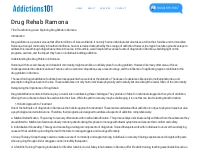 Drug Rehab Ramona - Addiction101 Addiction Network