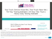 How to Select the Best Truck Towing Service Provider?   Tow Truck Serv
