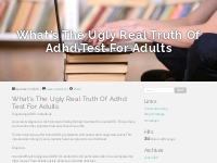 What's The Ugly Real Truth Of Adhd Test For Adults
