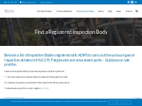 Find a Registered Inspection Body | ADIPS