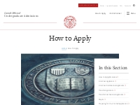 How to Apply | Undergraduate Admissions