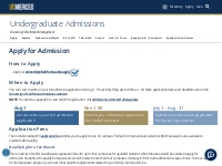 Apply for Admission | Undergraduate Admissions