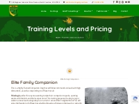 Training Levels and Pricing | AdultTrainedDogs