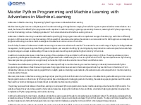 Master Python Programming and Machine Learning with Adventures in Mach