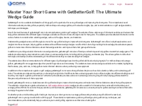 Master Your Short Game with GetBetterGolf: The Ultimate Wedge Guide   