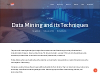 Data Mining and its Techniques | AgileDock