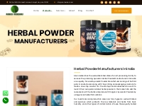 Herbal Powders - Herbal Product Manufacturer in India