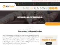 International Pet Relocation Services | Internatioanl Pet Shipping | R
