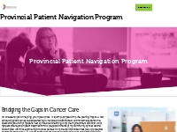 Provincial Patient Navigation Program - Alberta Cancer Foundation