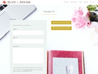 Contact us - Alice in Design