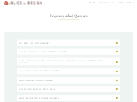 Frequently Asked Questions - Alice in Design