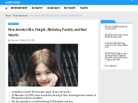 Kim Jennie s Bio, Height, Birthday, Family, and Net Worth