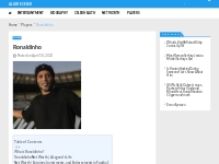 Ronaldinho Bio, Player, Height, Net Worth, Nationality