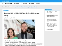 Shay Carl Butler s Bio, Net Worth, Age, Height, and Family