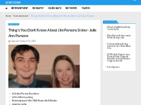 Things You Don’t Know About Jim Parsons s Sister, Julie Ann Parsons