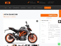 KTM Duke 390 Price, Colors, Specifications in Bangalore - Amba KTM