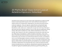 20 Myths About Class Action Lawsuit Asbestos Exposure: ...