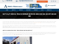 Diesel Truck Repair Service,  Diesel Shops Near Me, Get 24/7 Diesel Tr