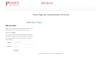 Pulsus - 404 Error