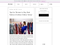 Tips for Women to Buy Best Fashion Clothes Online Today!