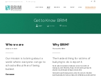About - BRIM Anti-Bullying Software
