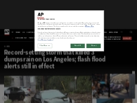 California atmospheric river dumps historic rains over LA | AP News