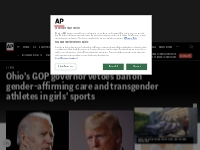 Ohio Gov. DeWine vetoes ban on gender-affirming care, trans athletes i