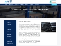 ERW steel pipes dealers in Chennai | MS ERW pipe dealers in Chennai