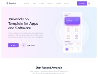 Tailwind CSS Template for App and Software