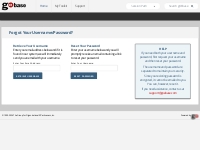 Forgot Your Username/Password?