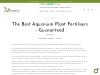        The Best Aquarium Plant Fertilisers - Guaranteed - Aqua Essenti