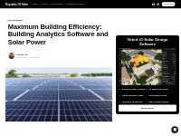 Achieving Peak Efficiency: Building Analytics and Solar Power