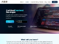 Certified Frontend Developer Course | Get trained with ASB