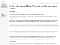 20 Fun Informational Facts About Asbestos Compensation Canada