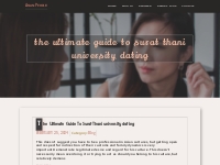 The Ultimate Guide To Surat Thani university dating - homepage