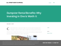 Dumpster Rental Benefits: Why Investing in One Is Worth It